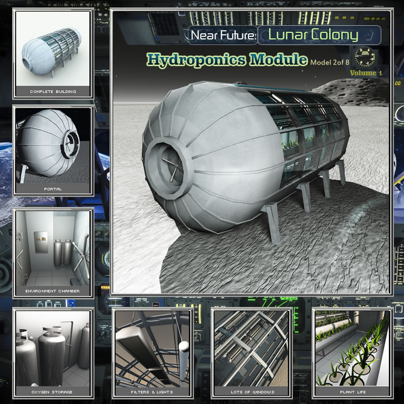 Hydroponics Module 3D