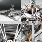 Regolith Mining Robot (4 Panel)