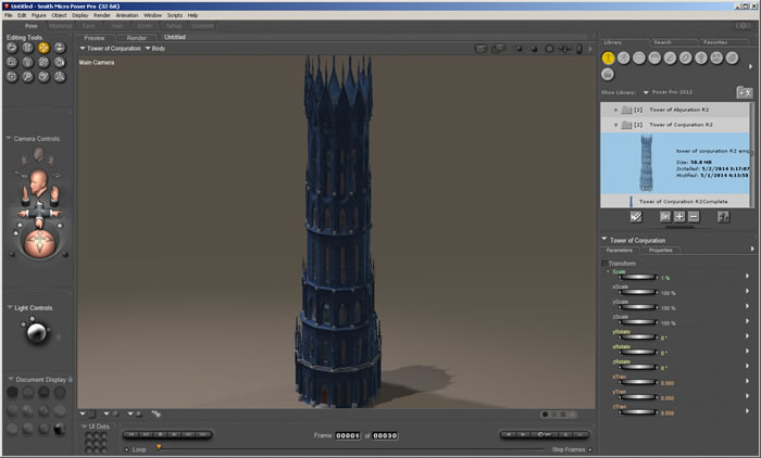 Tower of Conjuration R2 1.0a in Poser Pro 2012