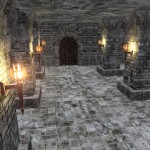Dungeon Halls, Walls & Doors Torchiere