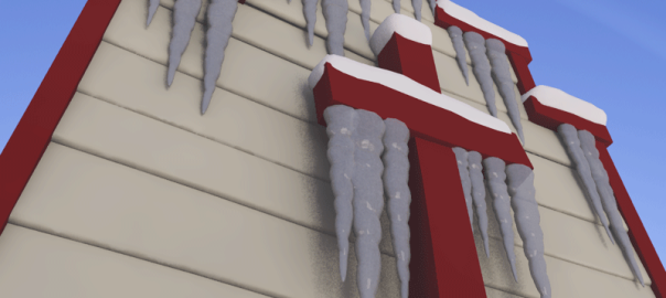 Wild West Christmas Church Icicles