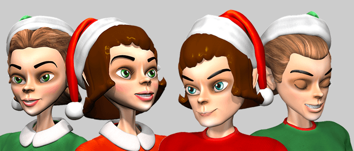 Christmas Elves for Poser & DAZ Studio  2.1