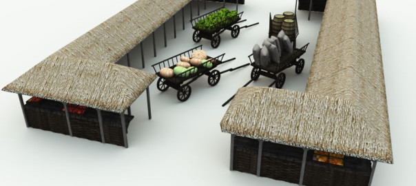 Medieval Ukraine Market 3D: MUVV2V103-01