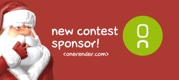 OneRender Sponsors Toon Santa 15 Contest