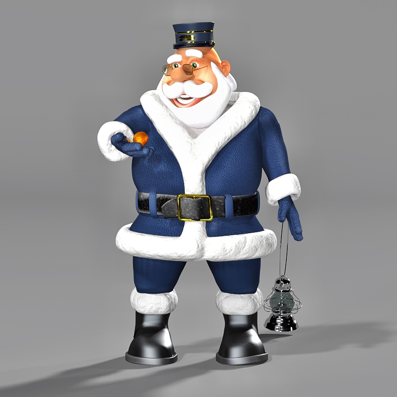 Train Conductor Santa