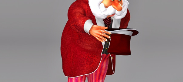 Gentleman Santa 3D Character