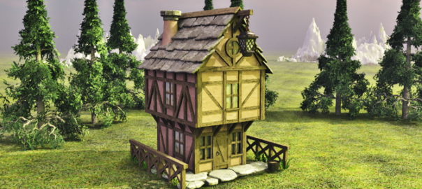 3D Fantasy Town Hall