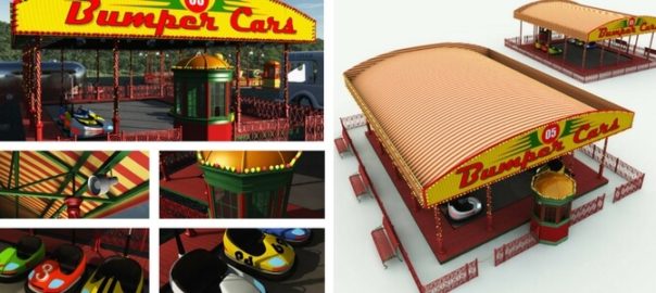 Bumper Cars 3D Model