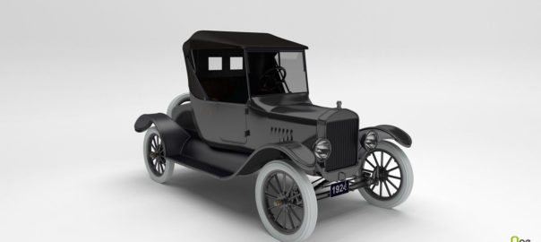 1924 Model T Runabout Rendered on OneRender