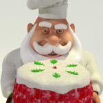 Chef Santa Face View